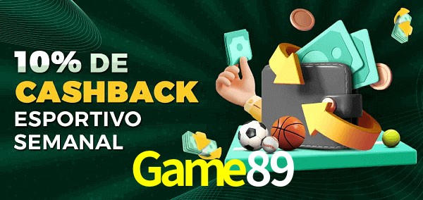 10% de bônus de cashback na Game89