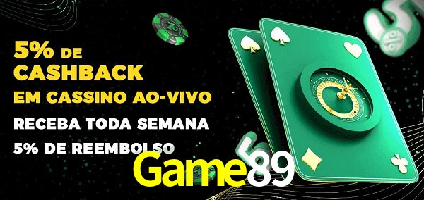 Promoções do cassino ao Vivo Game89
